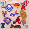 Wholesale In stock baseball team badge embroidery team logo cloth stickers clothes bag decoration decals repair hole patch stickers