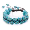 Wholesale Punk Skull Turquoise Bracelets In Bulk Stainless Steel Bracelets Halloween