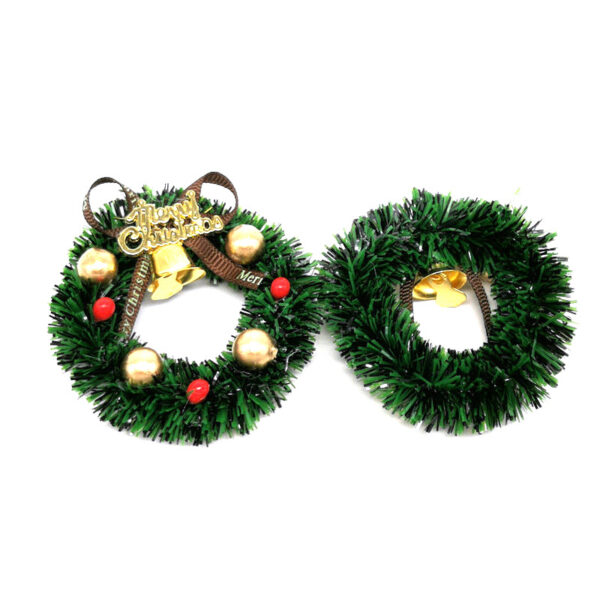 oly-f1afb16d3268a2161c35c16f1f33f9c4 Wholesale 1:12 dollhouse aessories mini hardcover with Bell shiny Christmas garland model simulation Christmas scene