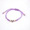 Wholesale Fashion Jewelry Adjustable Micro-set Colored Zircon Heart Copper Bracelet