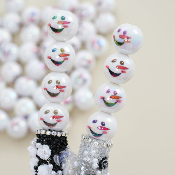Wholesale Christmas Snowman Acrylic Beads