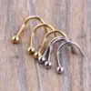 Wholesale Fashion Solid Color Stainless Steel Nose Studs 1 Piece Nose Pin