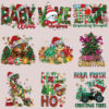 Wholesale Christmas hot stamping in stock clothes UV DTF Ready to Press Transfers Wraps