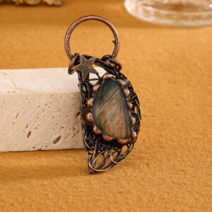 Labradorite + semicircular mesh