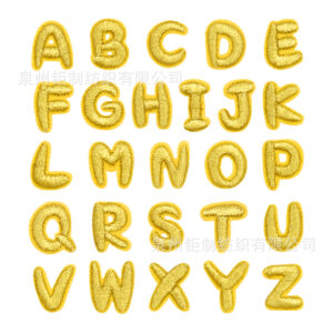 A set of metal wire letters (hot melt glue)