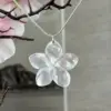 Wholesale 304 Stainless Steel Shell Flower PVD Coated 18K Real Gold Plated Classical Tropical Oversized Snake Chain Lobster Trigger Clasp Closure Pendant Necklace