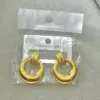 Wholesale Geometric Stud Earrings For Women In 304 Stainless Steel With Waterproof Non Tarnish Golden PVD Coated Plating And 0.03µm Thickness