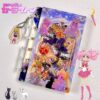 Wholesale Meizhan A7 Loose-Leaf Notebook Acrylic Shake Notebook Cute Girly Heart High-Looking Anime Student Diary