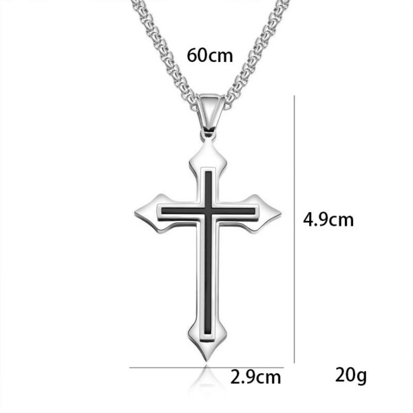 Wholesale Ebay AliExpress Hot Supply Stainless Steel Necklace Classic Cross Pendant Couple Necklace