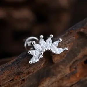 3343 Silver / Ear Studs