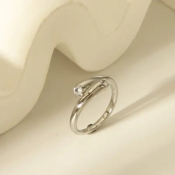 304 Stainless Steel 18K Gold Plated Vintage Style Exaggerated Classic Style Plating Inlay Solid Color Zircon Rings Bangle Jewelry Set