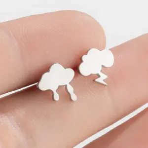 Wholesale PVD Coated 18K Gold Real Gold Plated Geometric 201 Stainless Steel Fashion Waterproof Non Tarnish Ear Studs