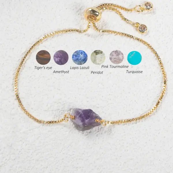 Wholesale Vintage Style Stone Natural Stone Copper Bracelets In Bulk