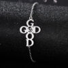 Wholesale Silver Stainless Steel Cross Bracelet