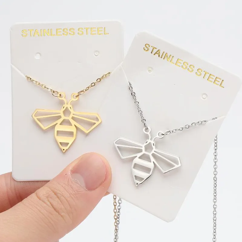 Wholesale PVD Coated Real Gold Plated Titanium Steel Cute Waterproof Non Tarnish 201 Stainless Steel Necklace