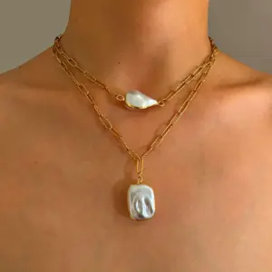 Main Image Water Drop Rectangular Two-Piece Set / Average Size / N0790