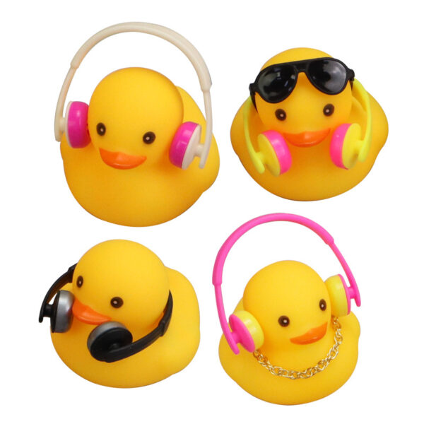 oly-f21c25817817c66d4874149f5756aa37 Wholesale Cross-border water playing headphones yellow duck milk tea shop gifts cute voice play house toy duck factory