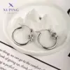 Wholesale 1 Pair Retro XUPING Simple Style Geometric Knot 304 Stainless Steel Earrings