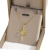 oly-f223ae33c02288732e162acf70e2cfad Wholesale Necklace Women's Fashion Crown Cross Necklace Real Gold Electroplating Elegant Niche Design Jewelry