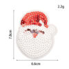 Wholesale Glittering sequined fabric patch badges, , snowflakes, reindeer, Christmas stocking pattern