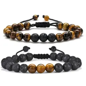 Wholesale Retro Geometric Natural Stone Wholesale Bracelets