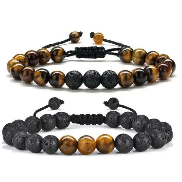 Wholesale Retro Geometric Natural Stone Wholesale Bracelets