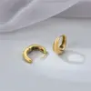 Wholesale PVD Coated 18K Gold Platinum Real Gold Plated Geometric 304 Stainless Steel Vintage Style Simple Style Waterproof Non Tarnish Earrings