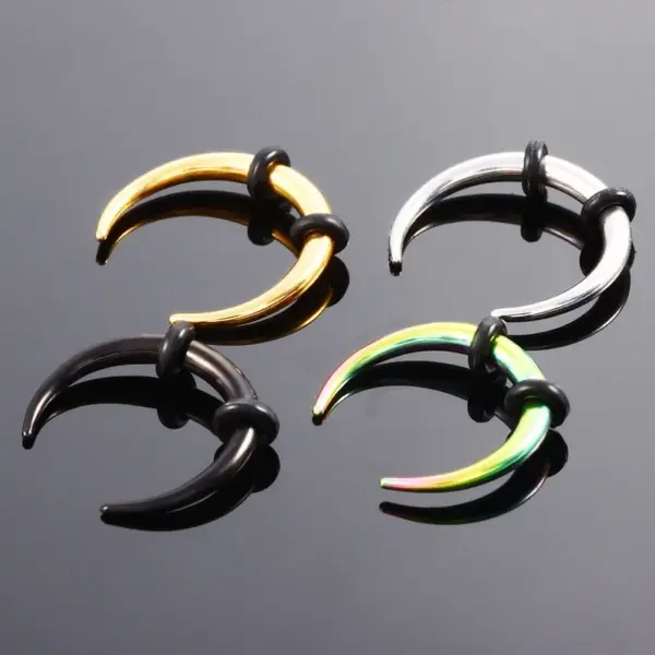 Simple Style U Shape Stainless Steel Plating Earrings 1 Piece Nose Pin