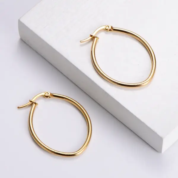 Wholesale Stainless Steel 18K Gold Plated Simple Style Plating U Shape