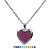Wholesale Temperature-sensing Color-changing Heart Necklace
