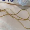 Wholesale PVD Coated Real Gold Plated 18K Gold Heart 304 Stainless Steel Titanium Steel Waterproof Non Tarnish 304 Stainless Steel Titanium Steel Pendant Necklace
