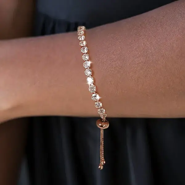 Wholesale Fashion Geometric Copper Zircon Bracelets In Bulk