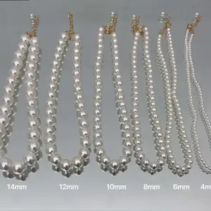 12mm Bright Pearl Necklace
