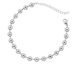 Vl371 White Gold Color 6mm Ball Bracelet