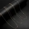 Wholesale Jewelry Simple Style Solid Color 304 Stainless Steel Gold Plated Necklace