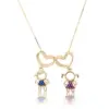 Wholesale Copper Inlaid Zircon Human Zircon Copper Necklaces