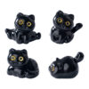 Wholesale Micro-landscape creative cute little black cat baby house DIY decorations adorable accessories mini car desktop small ornaments