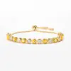 Wholesale Plated Geometric Colorful Devil's Eye Copper Fashion Enamel Copper Bracelets