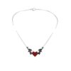 Wholesale Cross-border foreign trade Amazon Gothic Black Necklace Black/Red Heart Wing Necklace Jewelry Factory Outlet