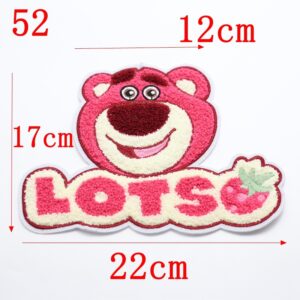 No. 52 pink bear with letters (1 to be sewn)