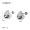 PVD Coated Real Gold Plated Water oplets 316 Stainless Steel IG Style Waterproof Non Tarnish 316 Stainless Steel Ear Studs