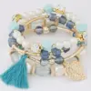 Fashion Flower Alloy Pearl Artificial Gemstones Women's Bracelets 1 Piece