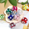 Wholesale DIY Heavy-duty Colored Diamond Pearl Beads with Through Holes