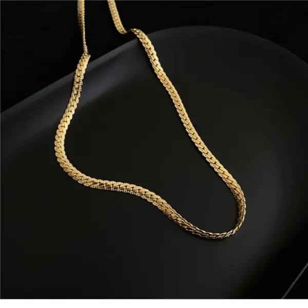 Wholesale Lady U Shape Titanium Steel Plating Necklace 1 Piece