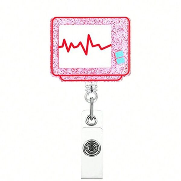 oly-f2b2cb79804326e65beb75d7b28e1734 Wholesale Acrylic Uterus Love Clothes Needle Mask Easy Pull Buckle Easy Pull Doctor Nurse Retractable Badge Reel