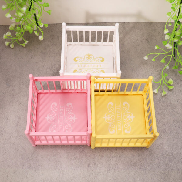 oly-f2c1fd1faf1b8e212847f62f3d7861f5 Wholesale miniature model furniture cradle crib surround bed Doll Accessories