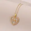 Wholesale PVD Coated 18K Gold Real Gold Plated Heart Shape Bow Knot 304 Stainless Steel Cute Romantic Waterproof Non Tarnish 304 Stainless Steel Lobster Trigger Clasp Closure Pendant Necklace