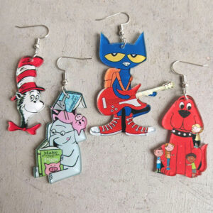 Wholesale Earrings Guitar Cat Elephant Puppy Cute Earrings Accessories