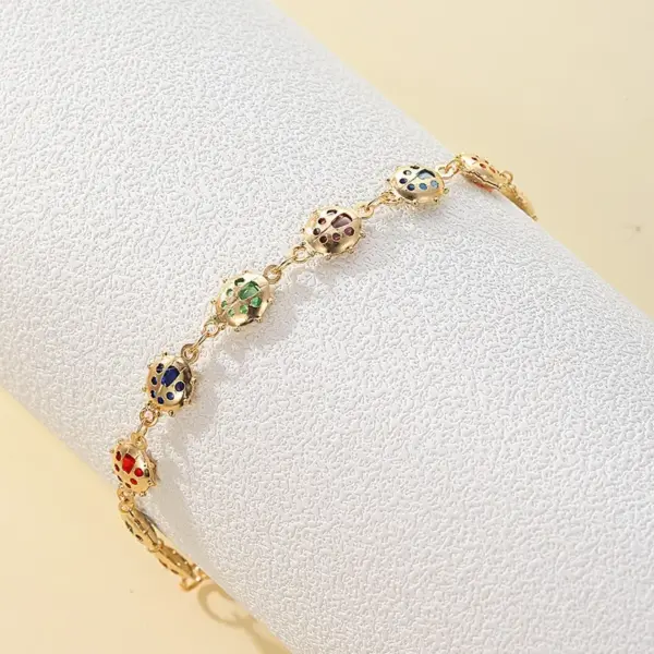 Cute Vintage Style Funny Devil's Eye Heart Shape Butterfly Copper Plating Bracelets
