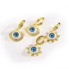 1 Pair Fashion Eye Polishing Inlay Copper Zircon Gold Plated Drop Earrings